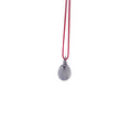 Minimalist Silver Metallic Pendant - Sterling Silver with Silver Lacquer