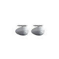 Ornamental Alloy Silver Cufflinks - Sterling Silver (925)