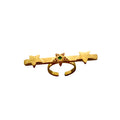 Stellar Audience Ring - Sterling Silver & 18K Gold Plated with Tsavorite & Pink Sapphires
