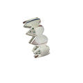 Serrated Verdure Band - Sterling Silver with Tsavorite