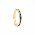 Lumière Band Black - 18K Gold with Black Diamonds