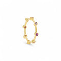 Rosé Glint - 18K Gold Ring with Pink Sapphires