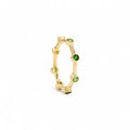 Verdant Glint - 18K Gold Ring with Tsavorites