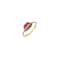 Lip Luxe - 18K Gold Ring with Rubies