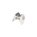 Obsidian Edge - Sterling Silver (925) Ring with Obsidian & Black Diamonds