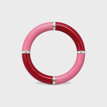 Candy Twist Band - Sterling Silver with Enamel