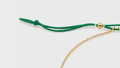 Gem Light - 18K Gold Bracelet with Tsavorites & Amethysts by Bed of Stones Jewelry